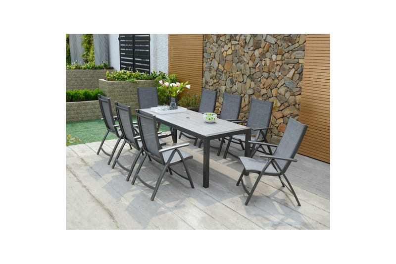 Utendørs møbelgruppe Lifestyle Garden Solana 201 cm 8 posisjonslenestol - 8 posisjonslenestol - Hagemøbler & utemiljø - Hagegruppe - Spisegrupper hage