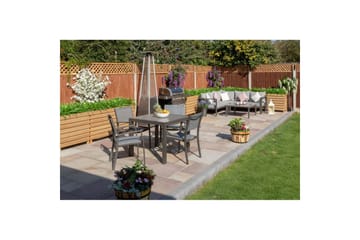 Utendørs møbelgruppe Lifestyle Garden Solana 88 cm 4 Carver stoler - 4 Carver stoler - Hagemøbler & utemiljø - Hagegruppe - Spisegrupper hage