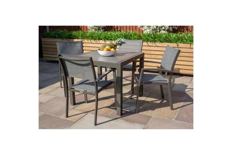 Utendørs møbelgruppe Lifestyle Garden Solana 88 cm 4 Carver stoler - 4 Carver stoler - Hagemøbler & utemiljø - Hagegruppe - Spisegrupper hage