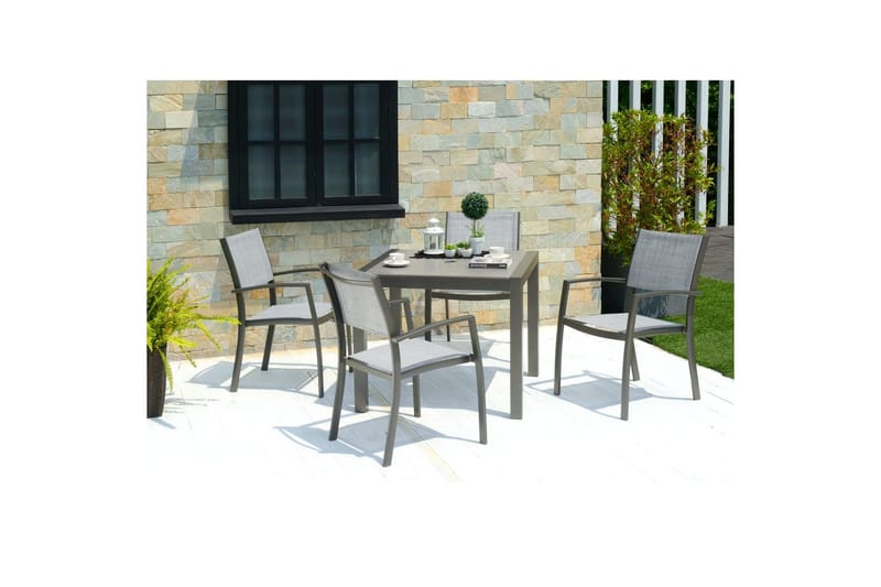 Utendørs møbelgruppe Lifestyle Garden Solana 88 cm 4 Carver stoler - 4 Carver stoler - Hagemøbler & utemiljø - Hagegruppe - Spisegrupper hage