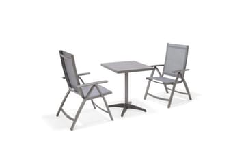 Utendørs møbelgruppe Lifestyle Garden Solana bistro bord + 2 x pos. lenestol - Hagemøbler & utemiljø - Hagegruppe - Cafemøbler & cafesett