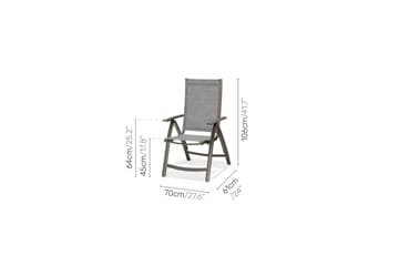Utendørs møbelgruppe Lifestyle Garden Solana bistro bord + 2 x pos. lenestol - Hagemøbler & utemiljø - Hagegruppe - Cafemøbler & cafesett