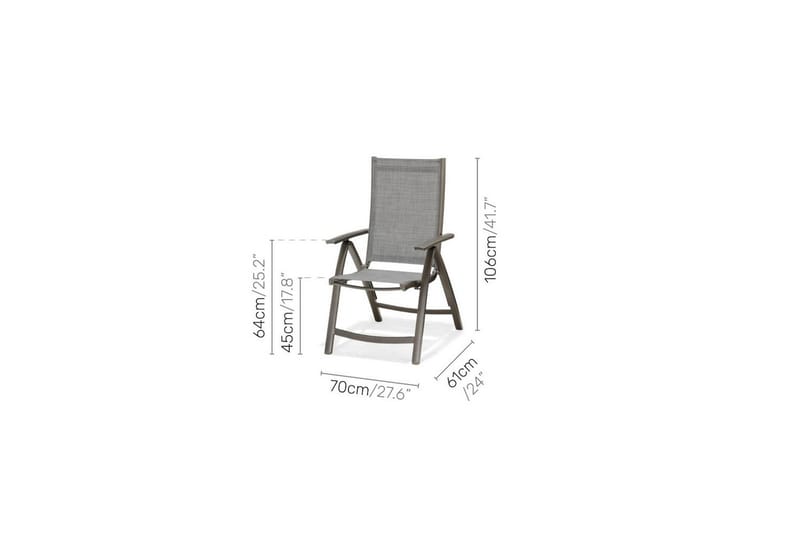 Utendørs møbelgruppe Lifestyle Garden Solana bistro bord + 2 x pos. lenestol - Hagemøbler & utemiljø - Hagegruppe - Cafemøbler & cafesett