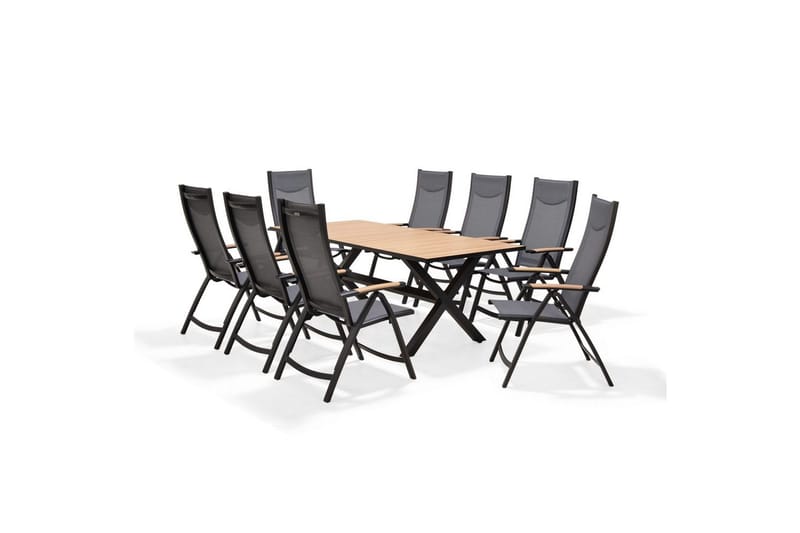 Utendørs møbelgruppe Lifestyle Garden Panama 200 cm 8 posisjonslenestol, 8 posisjonslenestol