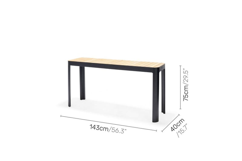 Utendørs møbelgruppe Lifestyle Garden Portals balkongbord & 2 stoler - Hagemøbler & utemiljø - Hagegruppe - Cafemøbler & cafesett