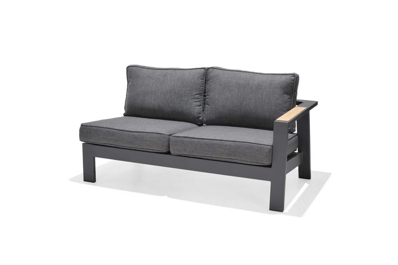 Utendørs møbelgruppe Lifestyle Garden PALAU 2-seter høyre & venstre + 2x hjørnesofa stol + 2x sidestol + sofabord 100 cm - Hagemøbler & utemiljø - Hagegruppe - Sofagruppe utendørs