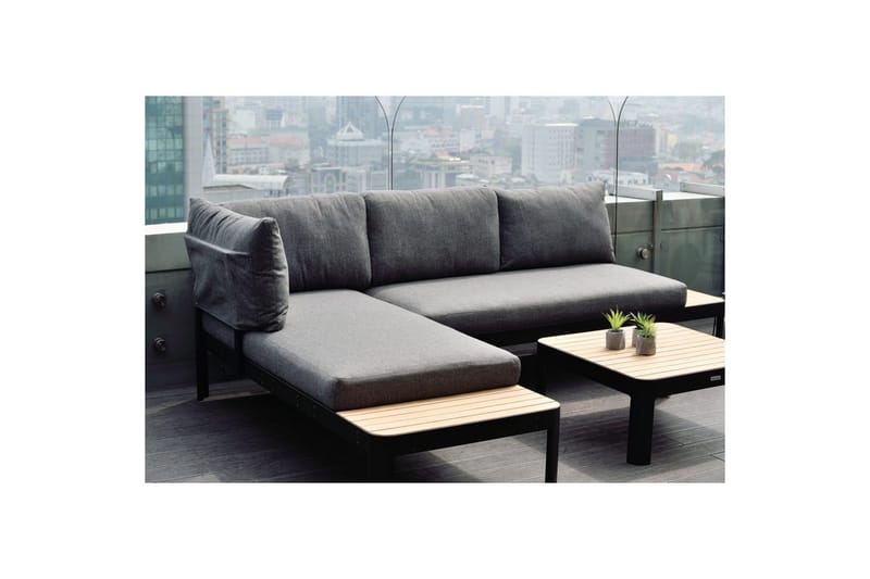 Utendørs møbelgruppe Lifestyle Garden Portals 2x 2-seters modulsofa & sofabord - Hagemøbler & utemiljø - Hagegruppe - Sofagruppe utendørs