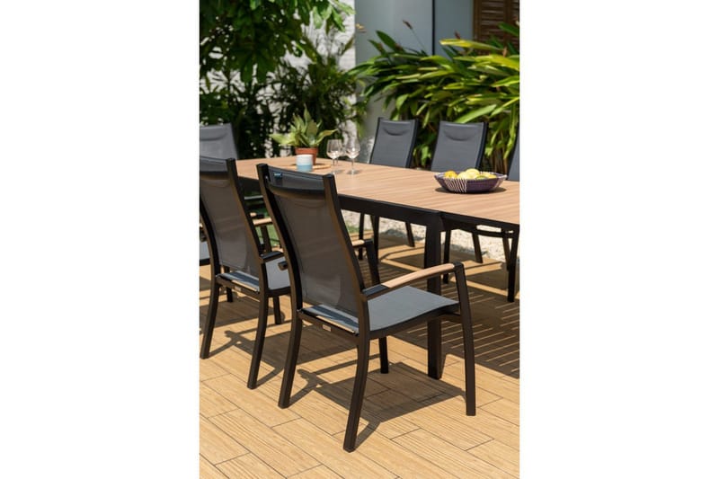 Utendørs møbelgruppe Lifestyle Garden Panama 210-300 cm 10 stabelbar lenestol - 10 stabelbar lenestol - Hagemøbler & utemiljø - Hagegruppe - Spisegrupper hage