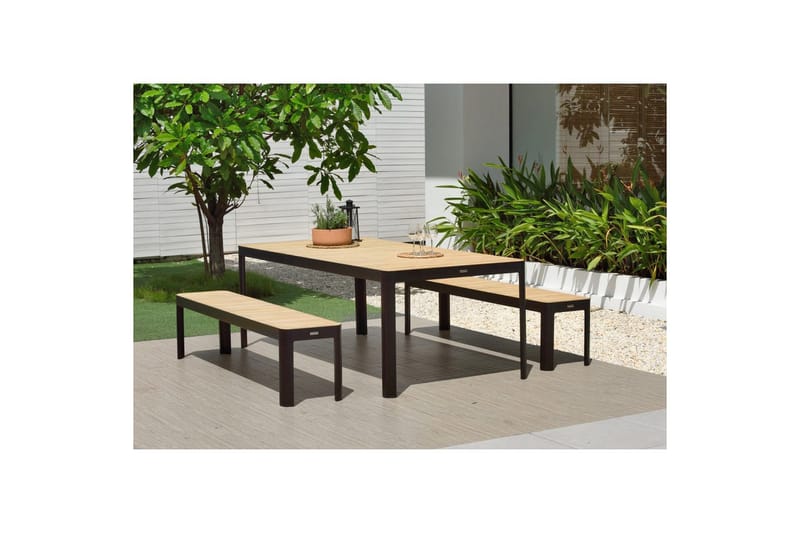 Utendørs møbelgruppe Lifestyle Garden Portals 161 cm 2 benker - 2 benker - Hagemøbler & utemiljø - Hagegruppe - Spisegrupper hage