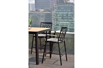 Utendørs møbelgruppe Lifestyle Garden Portals barbord 95 & 4 barstoler - Hagemøbler & utemiljø - Hagegruppe - Spisegrupper hage