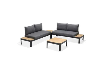 Utendørs møbelgruppe Lifestyle Garden Portals 2x 2-seters modulsofa & 2x sofabord - Hagemøbler & utemiljø - Hagegruppe - Sofagruppe utendørs