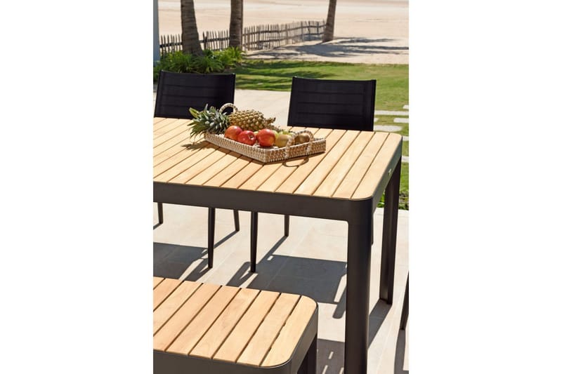 Utendørs møbelgruppe Lifestyle Garden Portals 161 cm 4 lite Carver stoler + benk - 4 lite Carver stoler + benk - Hagemøbler & utemiljø - Hagegruppe - Spisegrupper hage