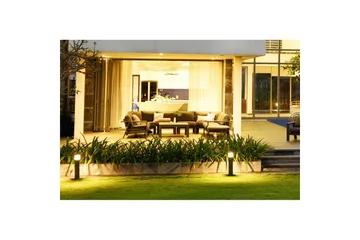 Utendørs møbelgruppe Lifestyle Garden PALAU 2-seter høyre & venstre + 2x hjørnesofa stol + 2x sidestol + sofabord 100 cm - Hagemøbler & utemiljø - Hagegruppe - Sofagruppe utendørs