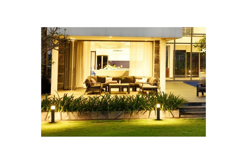 Utendørs møbelgruppe Lifestyle Garden PALAU 2-seter høyre & venstre + 2x hjørnesofa stol + 2x sidestol + sofabord 100 cm - Hagemøbler & utemiljø - Hagegruppe - Sofagruppe utendørs