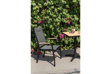 Utendørs møbelgruppe Lifestyle Garden Panama 2x stabelbar lenestol & bistrobord - Hagemøbler & utemiljø - Hagegruppe - Cafemøbler & cafesett