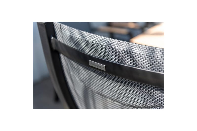 Utendørs møbelgruppe Lifestyle Garden Panama 200 cm 6 stablebar stoler + 2 posisjons stoler - 6 stablebar stoler + 2 posisjons stoler - Hagemøbler & utemiljø - Hagegruppe - Spisegrupper hage