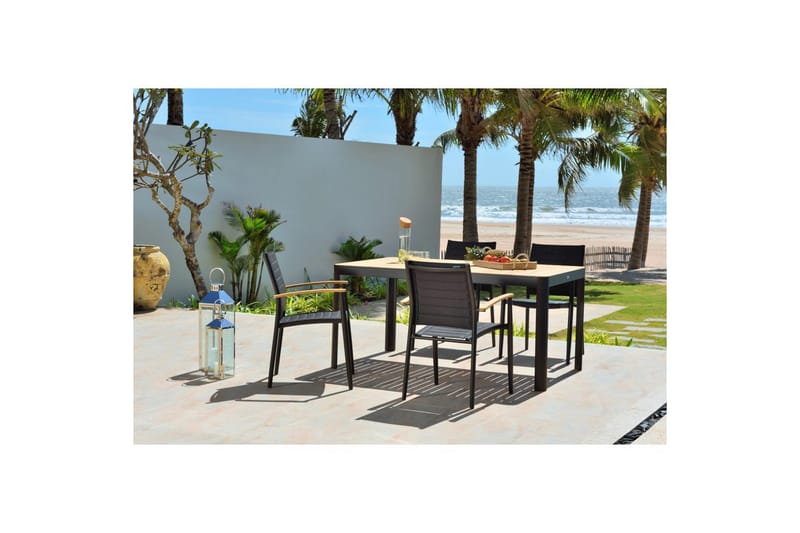 Utendørs møbelgruppe Lifestyle Garden Portals 161 cm 4 lite Carver stoler - 4 lite Carver stoler - Hagemøbler & utemiljø - Hagegruppe - Spisegrupper hage