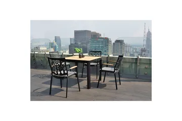 Utendørs møbelgruppe Lifestyle Garden Portals 95 cm 4 hage stoler - 4 hage stoler - Hagemøbler & utemiljø - Hagegruppe - Spisegrupper hage