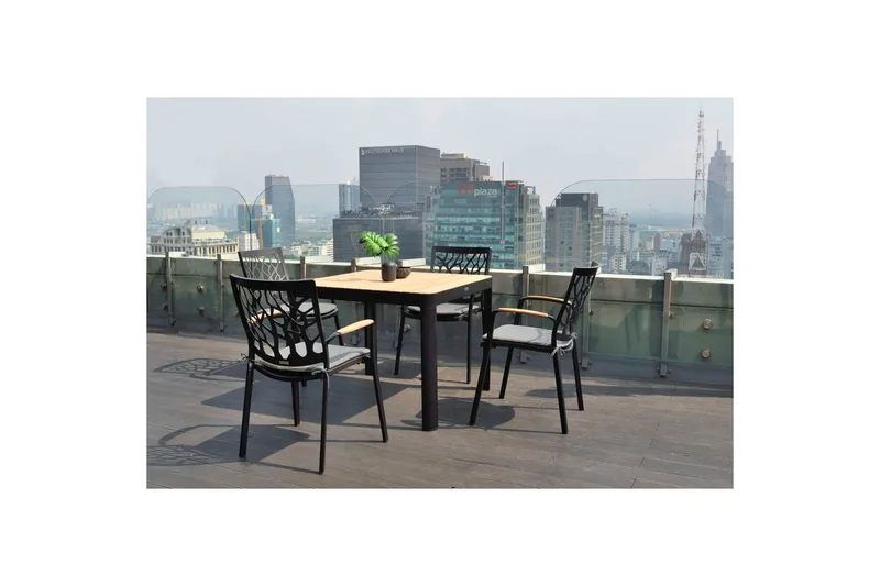 Utendørs møbelgruppe Lifestyle Garden Portals 95 cm 4 hage stoler - 4 hage stoler - Hagemøbler & utemiljø - Hagegruppe - Spisegrupper hage