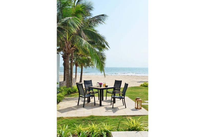 Utendørs møbelgruppe Lifestyle Garden Panama 90 cm 4 stablebare lenestoler - 4 stablebare lenestoler - Hagemøbler & utemiljø - Hagegruppe - Spisegrupper hage