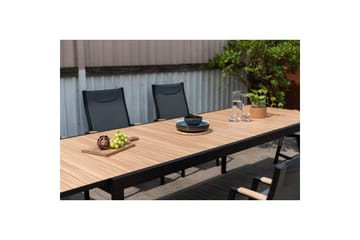 Utendørs møbelgruppe Lifestyle Garden Panama 210-300 cm 6 stablebar stoler + 2 posisjons stoler - 6 stablebar stoler + 2 posisjons stoler - Hagemøbler & utemiljø - Hagegruppe - Spisegrupper hage