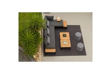 Utendørs møbelgruppe Lifestyle Garden Portals 2x 2-seters modulsofa & 2x sofabord - Hagemøbler & utemiljø - Hagegruppe - Sofagruppe utendørs