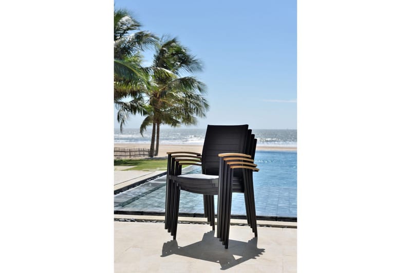 Utendørs møbelgruppe Lifestyle Garden Portals 161 cm 6 litt carver stoler - 6 litt carver stoler - Hagemøbler & utemiljø - Hagegruppe - Spisegrupper hage