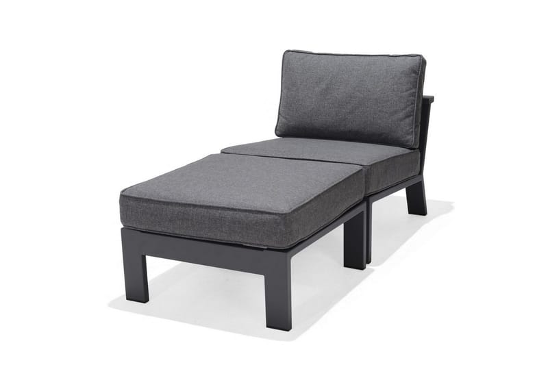 Utendørs møbelgruppe Lifestyle Garden PALAU siderstol + ottoman + sidebord 60 cm - Hagemøbler & utemiljø - Hagegruppe - Cafemøbler & cafesett