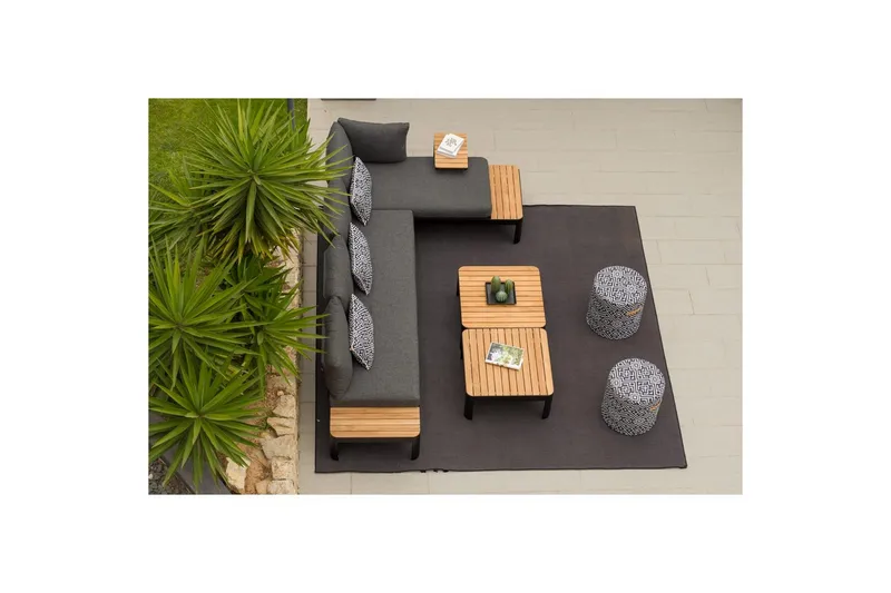 Utendørs møbelgruppe Lifestyle Garden Portals 2-seter og 3-seter modulsofa og salongbord - Hagemøbler & utemiljø - Hagegruppe - Sofagruppe utendørs