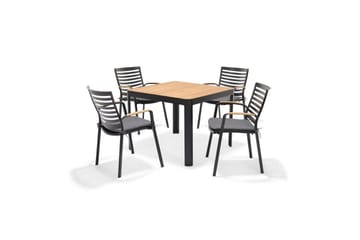 Utendørs møbelgruppe Lifestyle Garden Portals 95 cm 4 Carver stoler - 4 Carver stoler - Hagemøbler & utemiljø - Hagegruppe - Spisegrupper hage