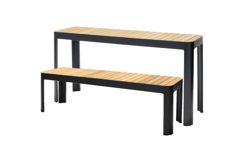 Utendørs møbelgruppe Lifestyle Garden Portals balkongbord & benk