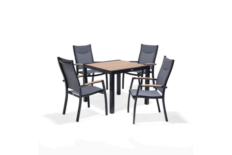 Utendørs møbelgruppe Lifestyle Garden Panama 90 cm 4 stablebare lenestoler - 4 stablebare lenestoler - Hagemøbler & utemiljø - Hagegruppe - Spisegrupper hage
