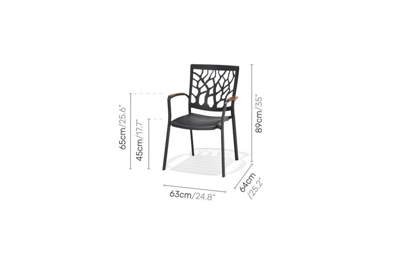 Utendørs møbelgruppe Lifestyle Garden Portals 209 cm 8 trebearbeidingsstoler - 8 trebearbeidingsstoler - Hagemøbler & utemiljø - Hagegruppe - Spisegrupper hage