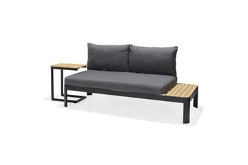 Utendørs møbelgruppe Lifestyle Garden Portals 2-seters modulsofa & C-form sidebord - Hagemøbler & utemiljø - Hagegruppe - Sofagruppe utendørs