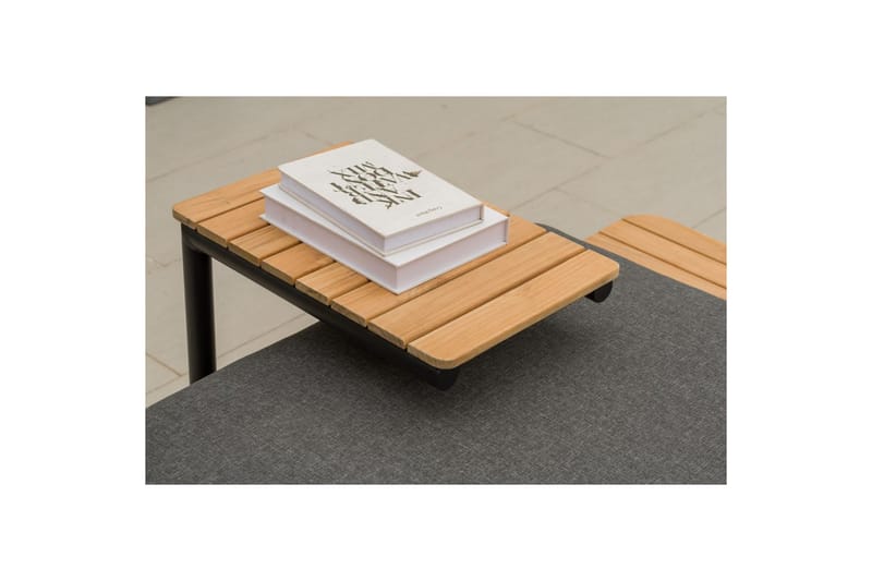 Utendørs møbelgruppe Lifestyle Garden Portals 2-seters modulsofa & C-form sidebord - Hagemøbler & utemiljø - Hagegruppe - Sofagruppe utendørs