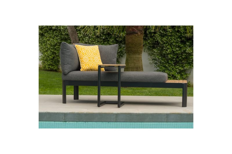 Utendørs møbelgruppe Lifestyle Garden Portals 2-seters modulsofa & C-form sidebord - Hagemøbler & utemiljø - Hagegruppe - Sofagruppe utendørs
