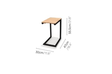 Utendørs møbelgruppe Lifestyle Garden Portals 2-seters modulsofa & C-form sidebord - Hagemøbler & utemiljø - Hagegruppe - Sofagruppe utendørs