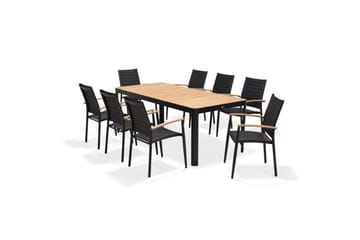 Utendørs møbelgruppe Lifestyle Garden Portals 209 cm 8 lette carver-stoler - 8 lette carver-stoler - Hagemøbler & utemiljø - Hagegruppe - Spisegrupper hage