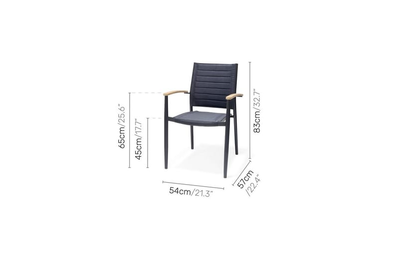 Utendørs møbelgruppe Lifestyle Garden Portals 209 cm 8 lette carver-stoler - 8 lette carver-stoler - Hagemøbler & utemiljø - Hagegruppe - Spisegrupper hage