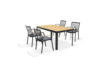 Utendørs møbelgruppe Lifestyle Garden Portals 161 cm 4 hage stoler - 4 hage stoler - Hagemøbler & utemiljø - Hagegruppe - Spisegrupper hage