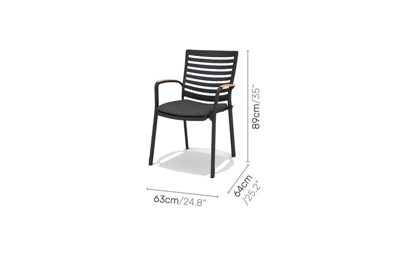 Utendørs møbelgruppe Lifestyle Garden Portals 161 cm 6 snekkerstoler - 6 snekkerstoler - Hagemøbler & utemiljø - Hagegruppe - Spisegrupper hage