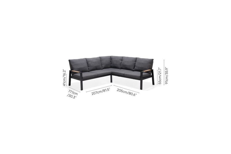 Utendørs møbelgruppe Lifestyle Garden Panama hjørne - Hagemøbler & utemiljø - Hagegruppe - Sofagruppe utendørs