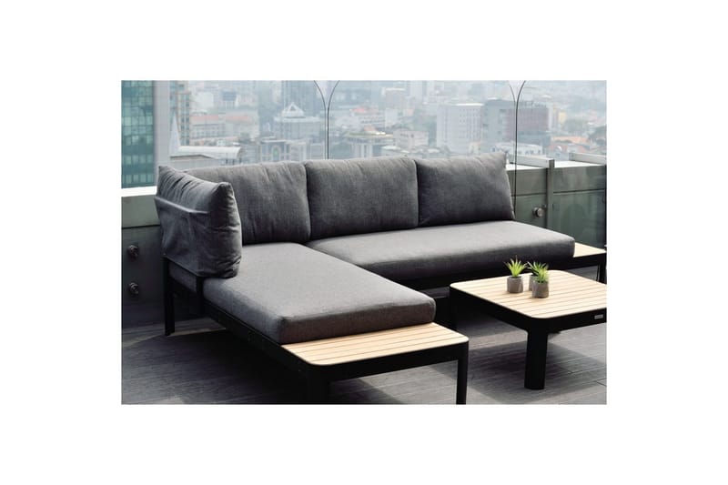 Utendørs møbelgruppe Lifestyle Garden Portals 2x 2-seters modulsofa & 2x sofabord - Hagemøbler & utemiljø - Hagegruppe - Sofagruppe utendørs