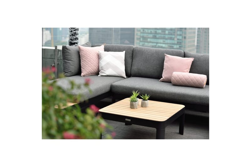 Utendørs møbelgruppe Lifestyle Garden Portals 2x 2-seters modulsofa & 2x sofabord - Hagemøbler & utemiljø - Hagegruppe - Sofagruppe utendørs