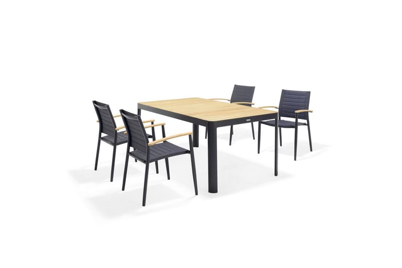 Utendørs møbelgruppe Lifestyle Garden Portals 161 cm 4 lite Carver stoler - 4 lite Carver stoler - Hagemøbler & utemiljø - Hagegruppe - Spisegrupper hage