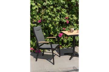 Utendørs møbelgruppe Lifestyle Garden Panama 2x stabelbar lenestol & bistrobord - Hagemøbler & utemiljø - Hagegruppe - Cafemøbler & cafesett