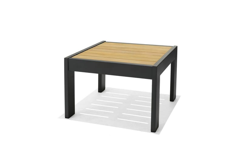 Utendørs møbelgruppe Lifestyle Garden PALAU 2x siderstol + 2x ottoman + sidebord 60 cm - Hagemøbler & utemiljø - Hagegruppe - Cafemøbler & cafesett
