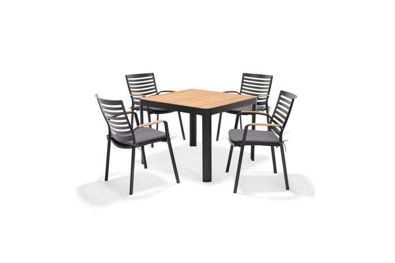 Utendørs møbelgruppe Lifestyle Garden Portals 95 cm 4 Carver stoler - 4 Carver stoler - Hagemøbler & utemiljø - Hagegruppe - Spisegrupper hage