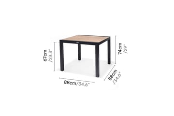 Utendørs møbelgruppe Lifestyle Garden Panama 90 cm 4 stablebare lenestoler - 4 stablebare lenestoler - Hagemøbler & utemiljø - Hagegruppe - Spisegrupper hage