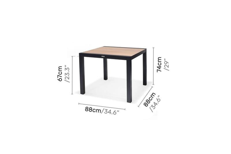 Utendørs møbelgruppe Lifestyle Garden Panama 90 cm 4 stablebare lenestoler - 4 stablebare lenestoler - Hagemøbler & utemiljø - Hagegruppe - Spisegrupper hage